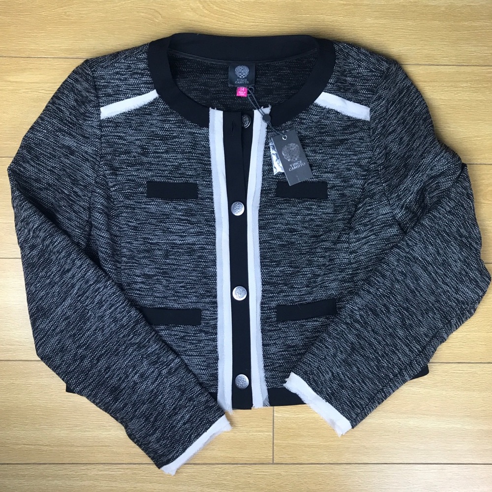Vince Camino NWT moto sweater cardigan jacket